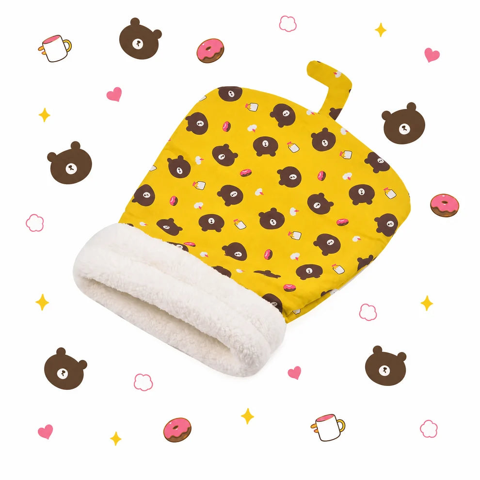 Cozy Hideaway Cat Bed with Warm Plush Lining