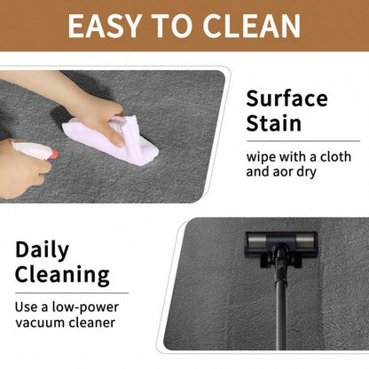 Grand Tapis Moelleux Shaggy Antidérapant pour Salon et Chambre