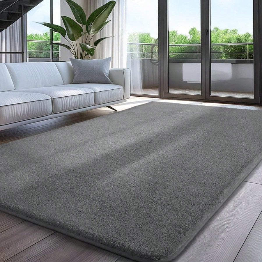 Grand Tapis Moelleux Shaggy Antidérapant pour Salon et Chambre