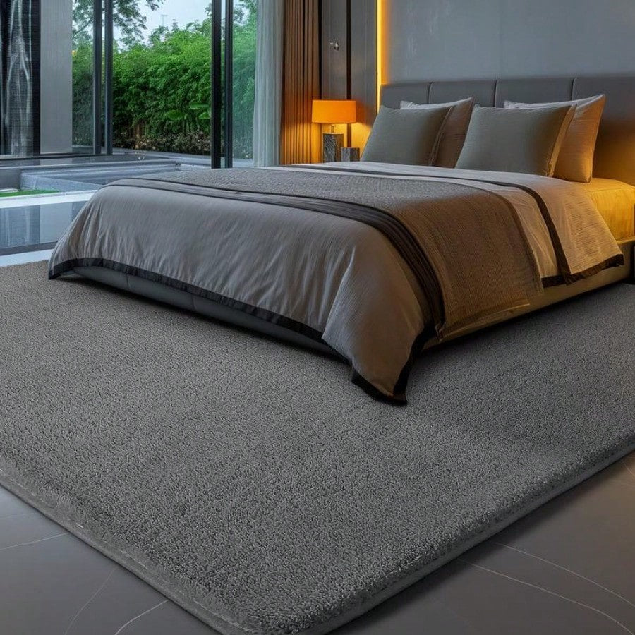 Grand Tapis Moelleux Shaggy Antidérapant pour Salon et Chambre