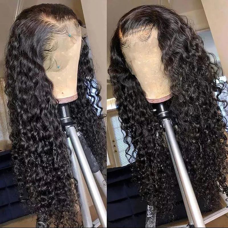 13x6 HD Lace Deep Wave Human Hair Wig – 180% Density, Pre-Plucked
