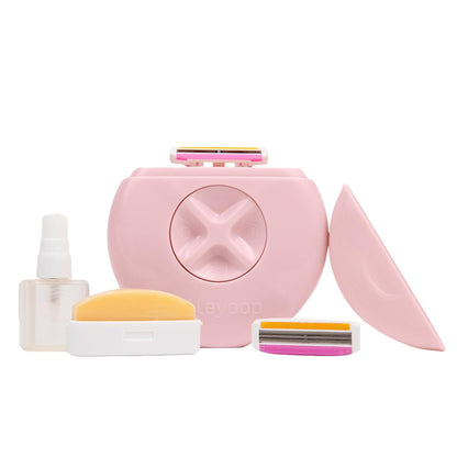 Alleyoop Portable Travel Razor for Women – Compact Mini Shaver, Dusty Pink
