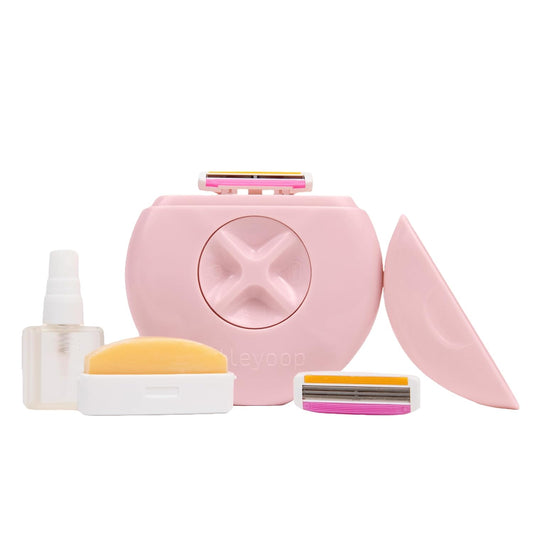 Alleyoop Portable Travel Razor for Women – Compact Mini Shaver, Dusty Pink