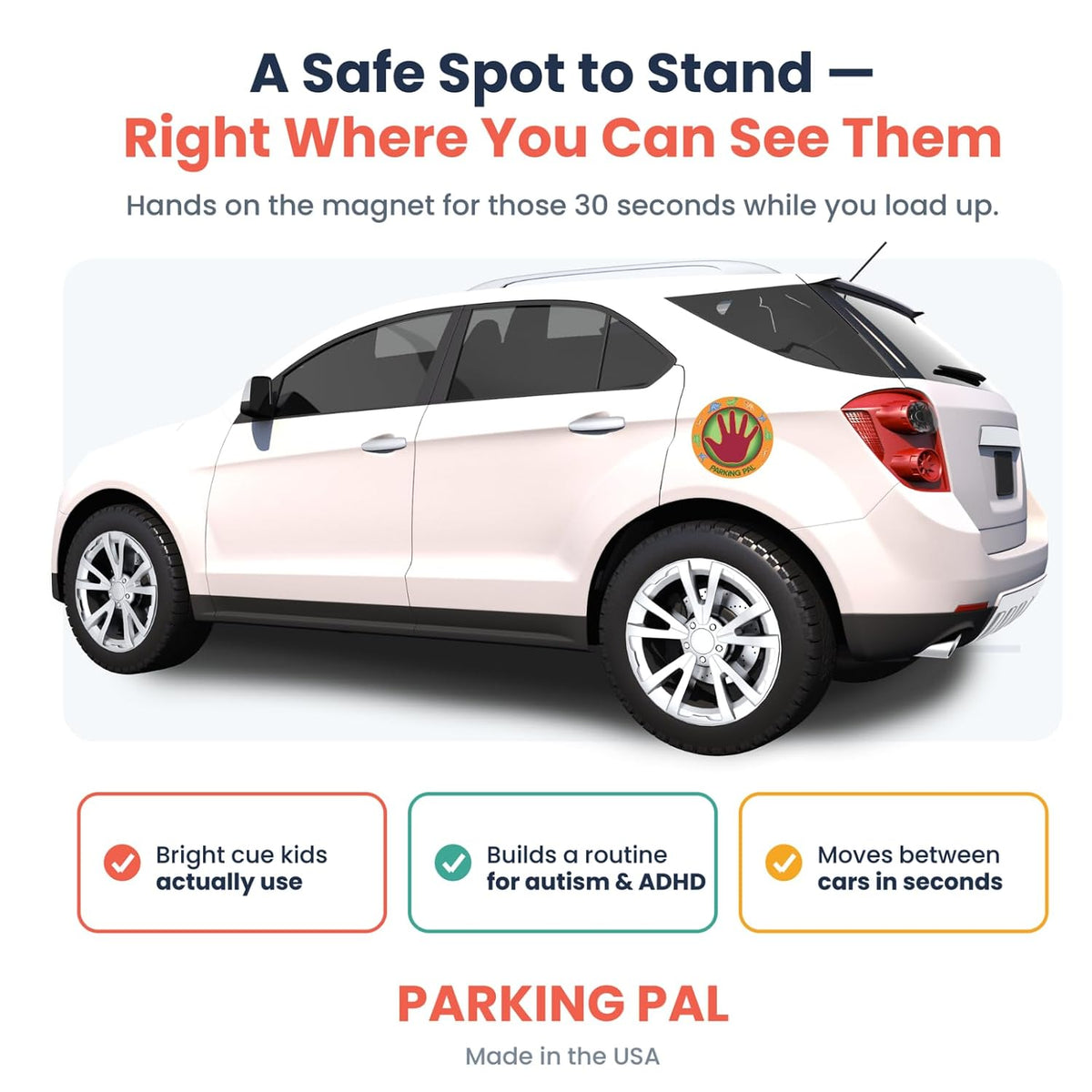 Imán de seguridad para niños Parking Pal – Imán de mano para estacionamientos
