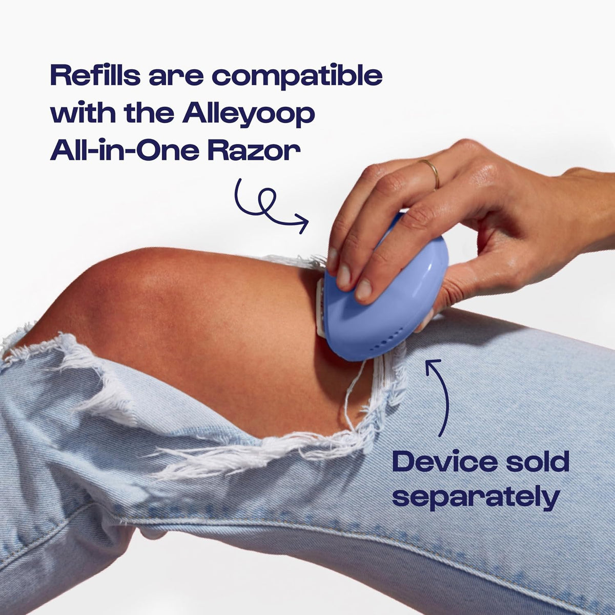 Alleyoop Portable Travel Razor for Women – Compact Mini Shaver, Dusty Pink