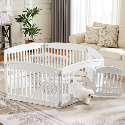 6-Panel Plastic Pet Playpen - 24 Inch