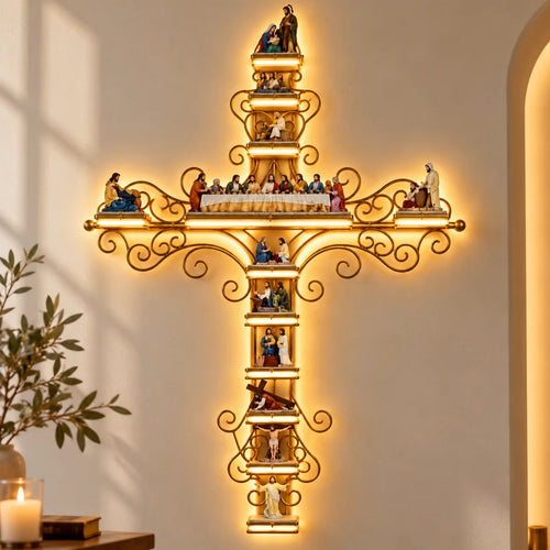 Jesus Cross Wall Display