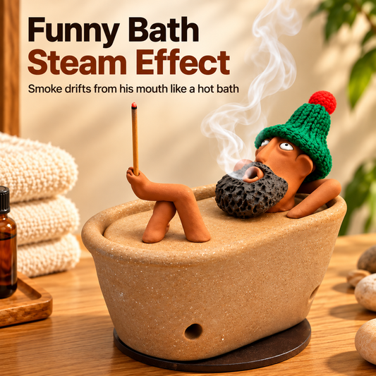 Steamy™ – The Old Man in the Tub Incense Burner