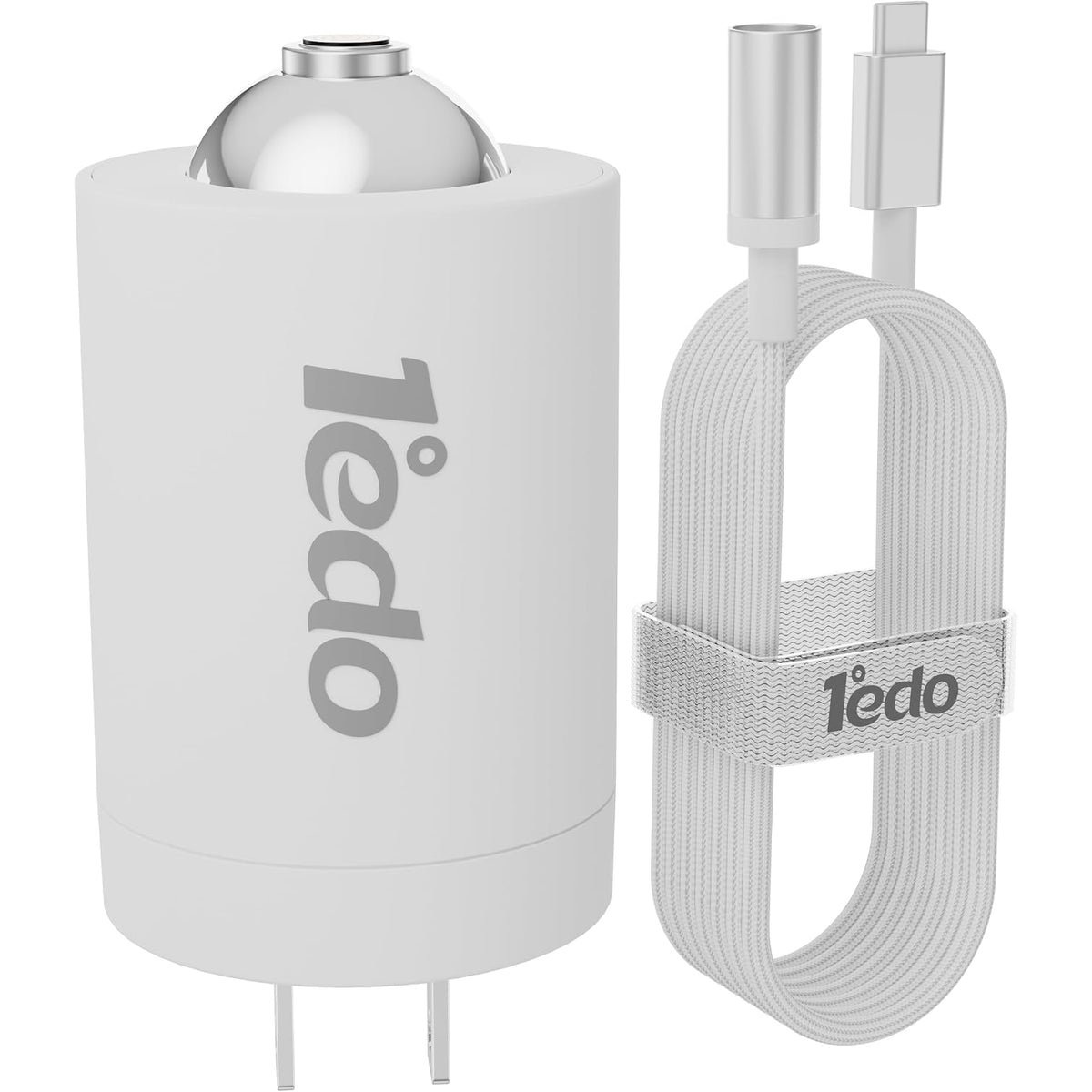 30W GaN USB-C Magnetic Fast Charger with Foldable Plug & 6FT Braided Cable