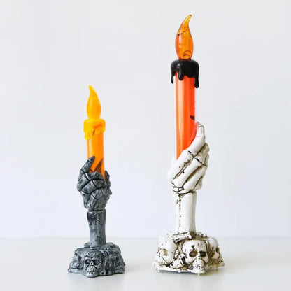 Halloween Attitude Pack - Set of 5 LED Skeleton Candles