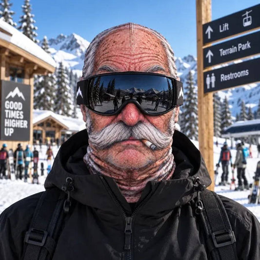 Realistic Face Cover – Hilarious Ski & Snowboard Mask for Cold Weather
