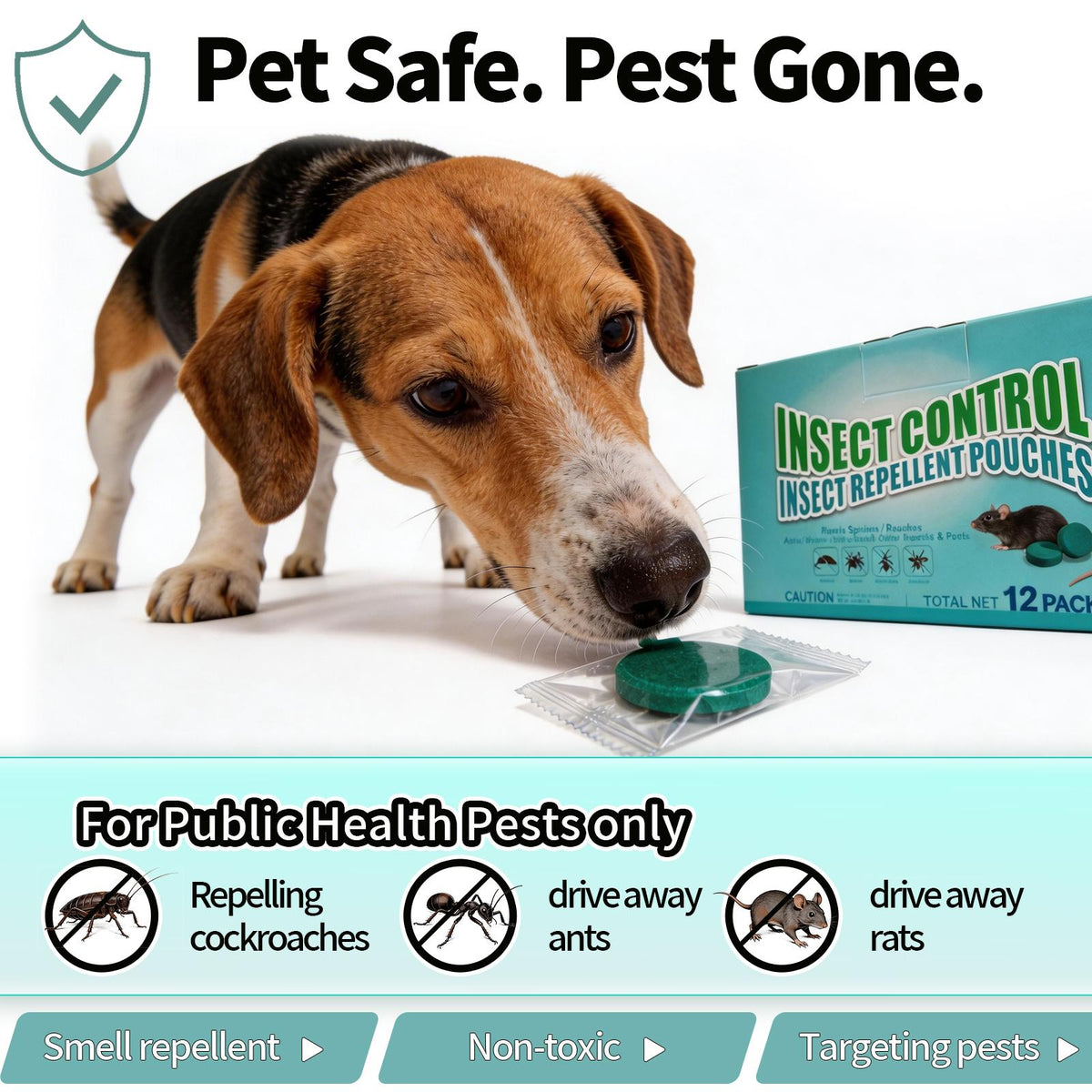 Powerful Professional Rodent Repellent - Fast Action Bait for Indoor/Outdoor Control