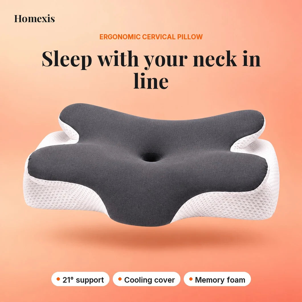 Ergonomic Cervical Pillow with Cooling Cover