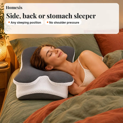 Ergonomic Cervical Pillow with Cooling Cover