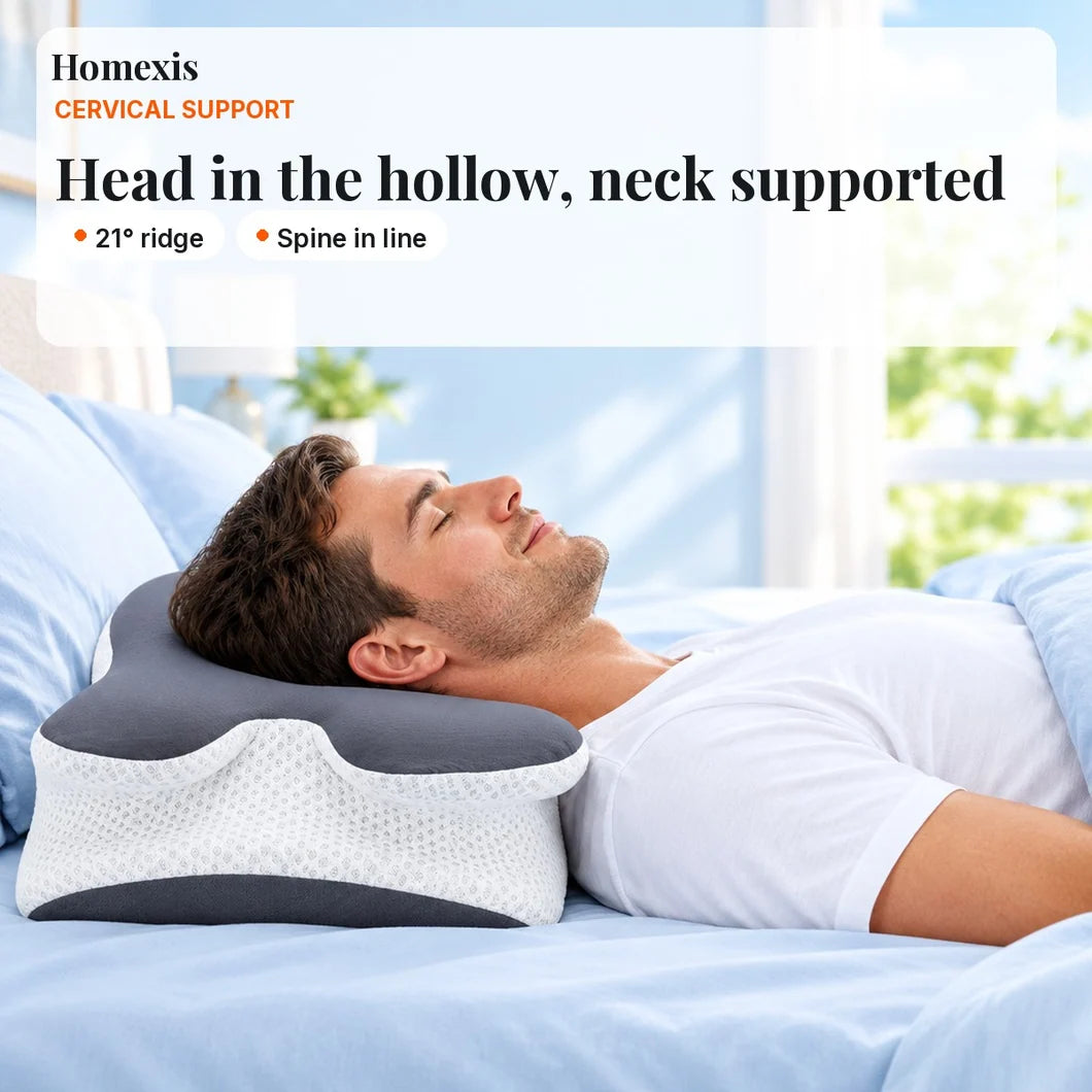 Ergonomic Cervical Pillow with Cooling Cover