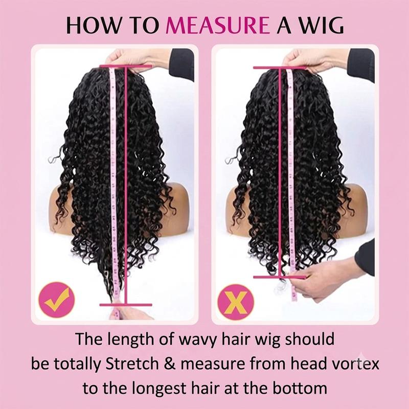 13x6 HD Lace Deep Wave Human Hair Wig – 180% Density, Pre-Plucked