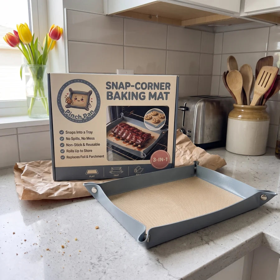 Pinch Pan™ Snap-Corner Baking Mat