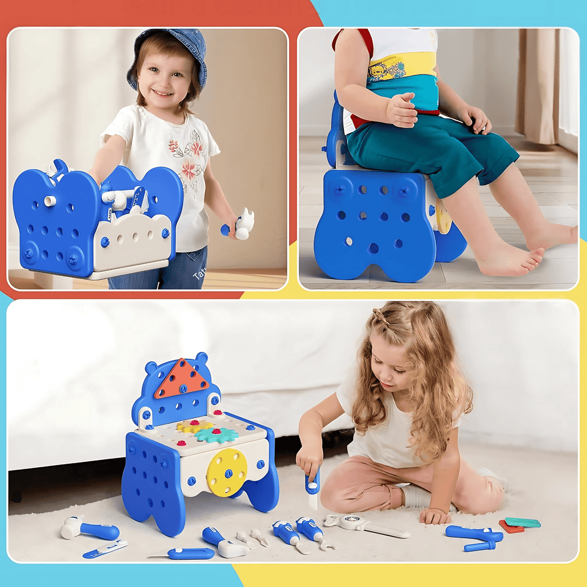 Hippo All-in-one Tool Hub DIY Montessori Tool Box Set