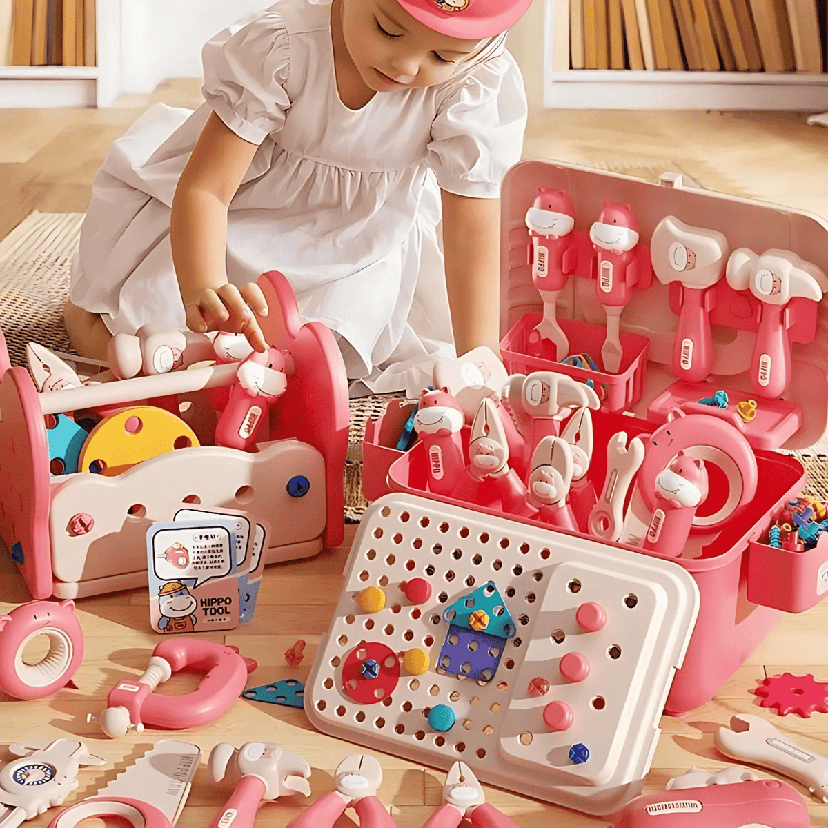 Hippo All-in-one Tool Hub DIY Montessori Tool Box Set