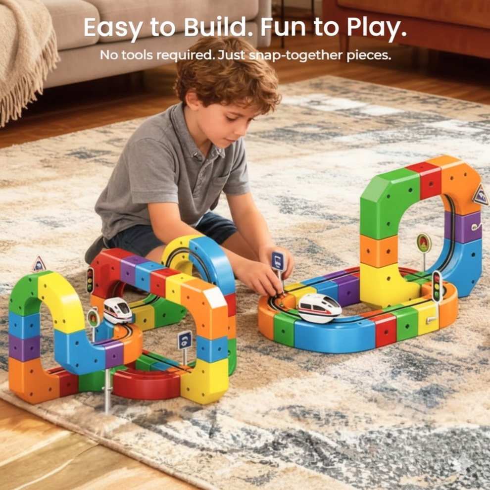 WonderRail™: The Modular 3D Train Track for Curious Little Builders