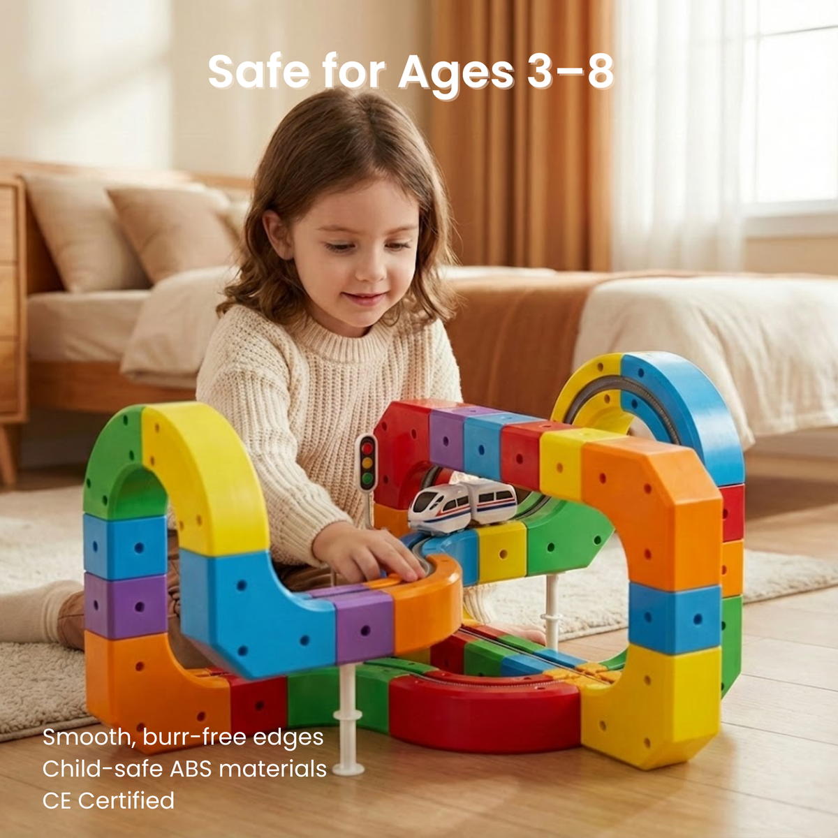 WonderRail™: The Modular 3D Train Track for Curious Little Builders